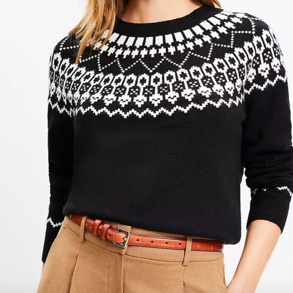 NWT - Loft Fair Isle Everyday Sweater